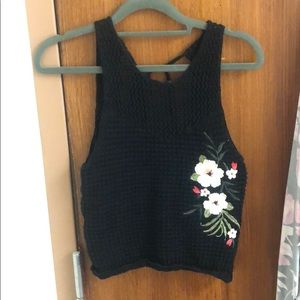 hollister crochet top